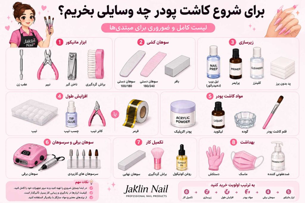 برای شروع کاشت پودر چه وسایلی بخریم