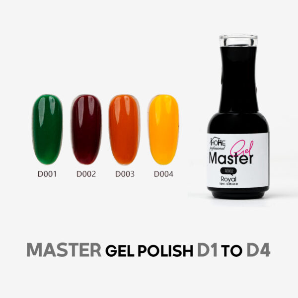 لاک ژل Master کد رنگ D Deluxe1 تا D Deluxe4