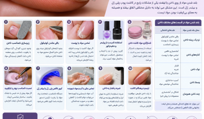 علت بلند شدن مواد از روی ناخن
